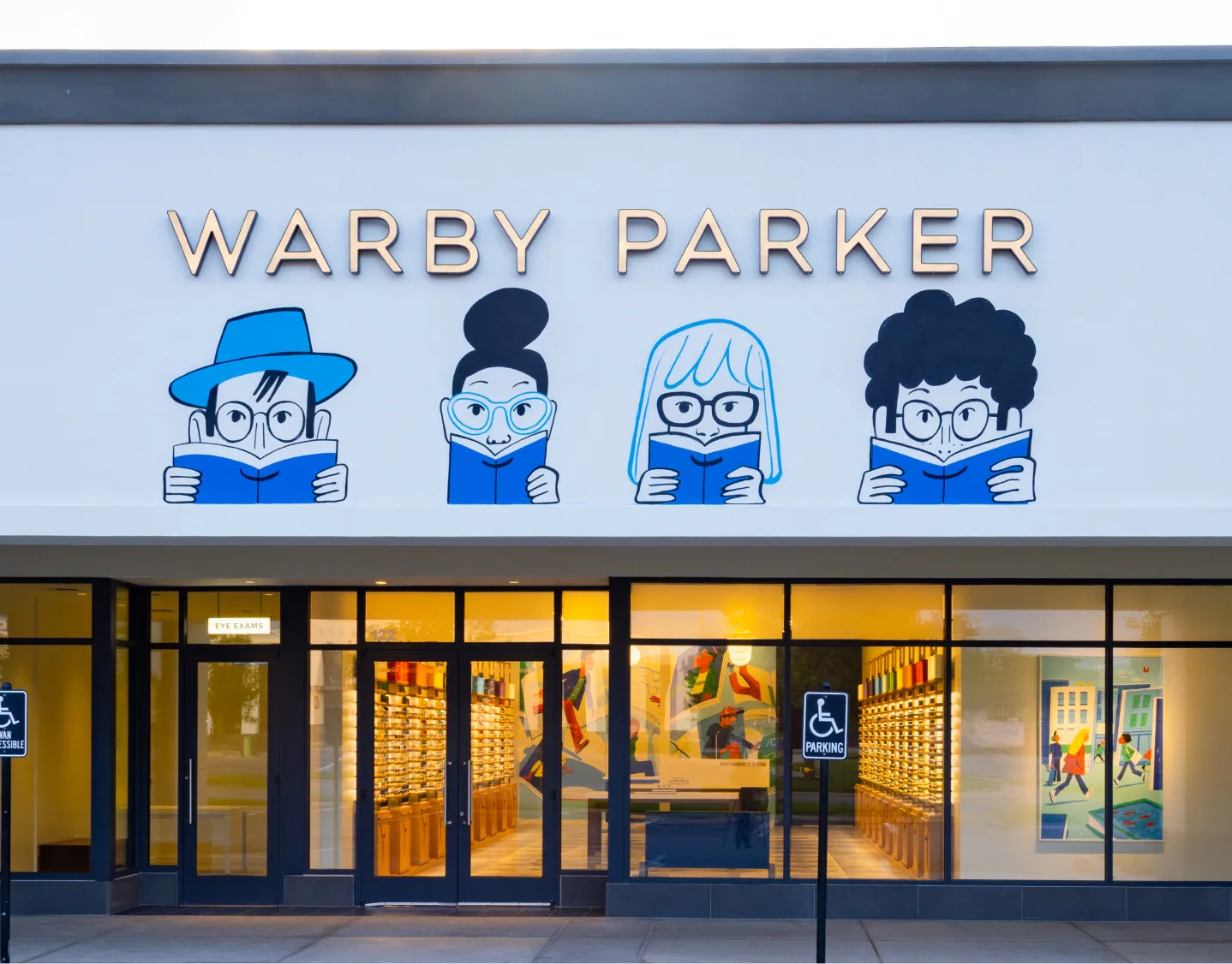 exterior retail mural - hand painted - Wichita Kansas