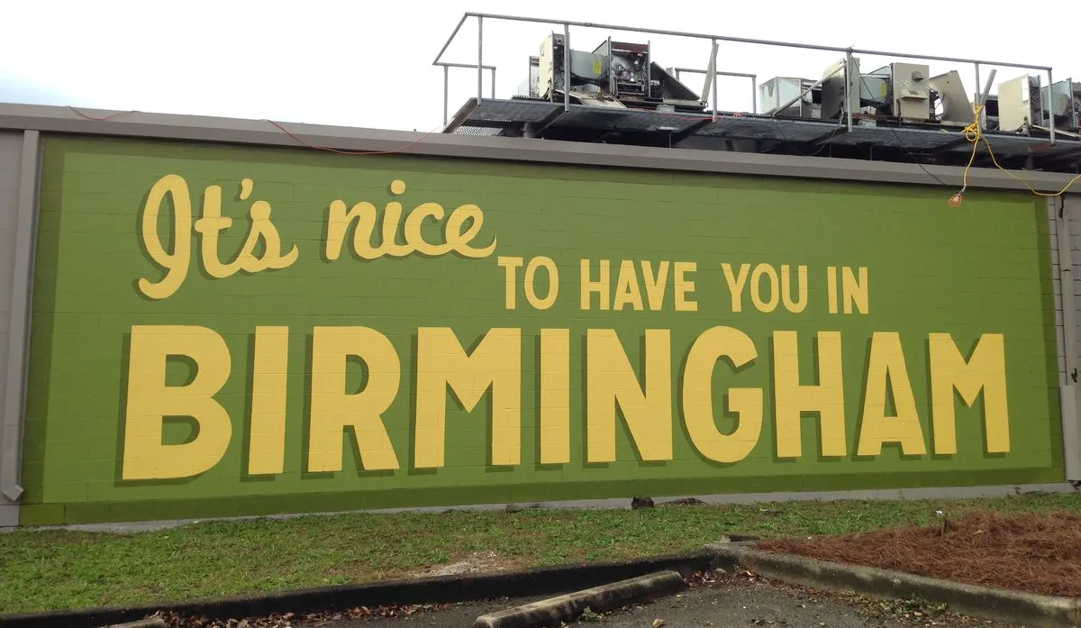 Wall Sign - Woodlawn sign / mural