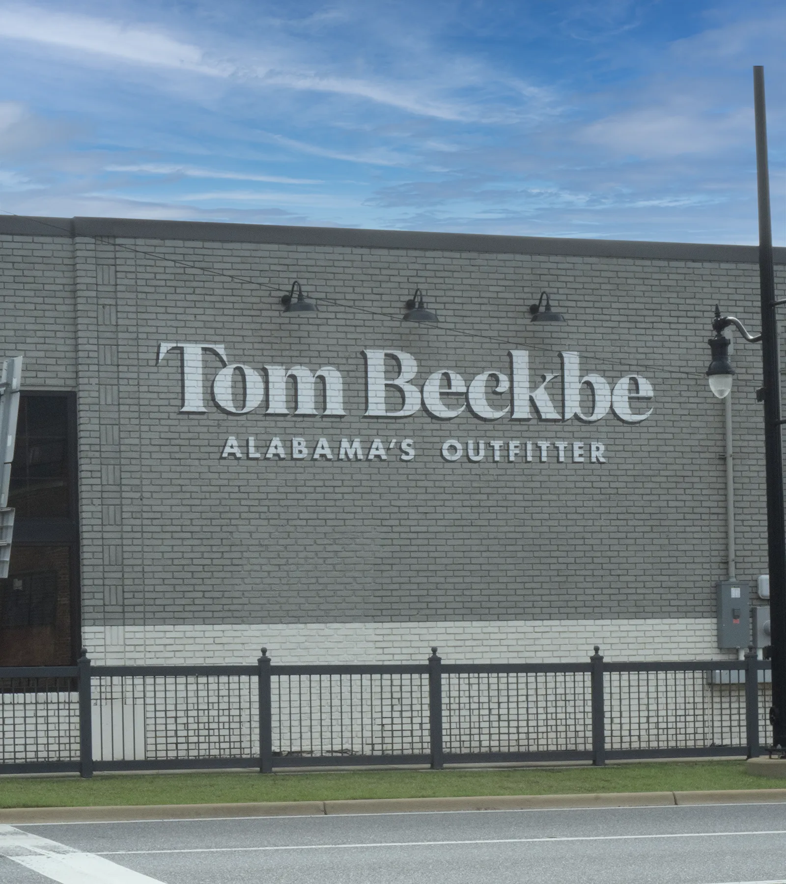 Tom Beckbe Panel Sign - Tuscaloosa Custom Signs - University Blvd. - Downtown Tuscaloosa